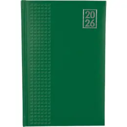2026 Embossed Square A5 Diary Green